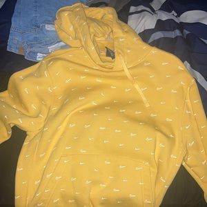 Small Size Yellow Nike MEN’s Hoodie